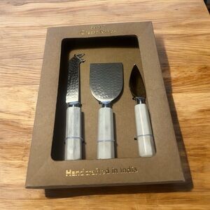 NEW in box Silver and White Kitchen Tool Set with Chef's Knife